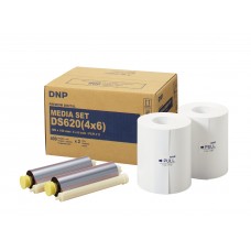 DNP DS620 10x15 (2x400) média szett: 2 tekercs hőpapír+fólia